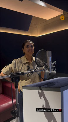 Priyanka Mohan started dubbing for "Saripoda Satyabha"!