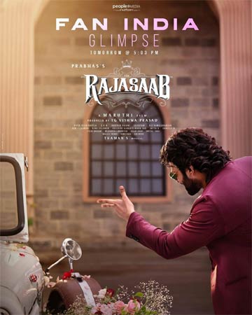 Surprise: Prabhas "Raja Saab" Glimpses Release Time With Crazy Poster