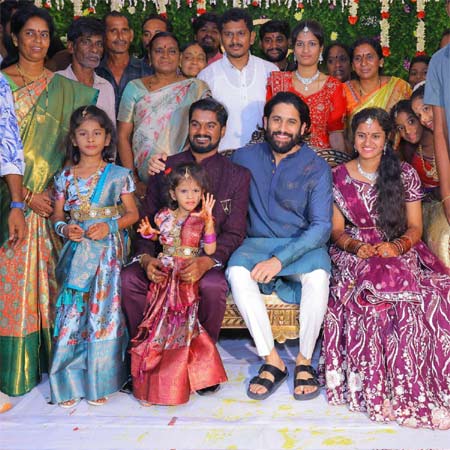 Akkineni Naga Chaitanya attended assistant's wedding.. Pics viral!