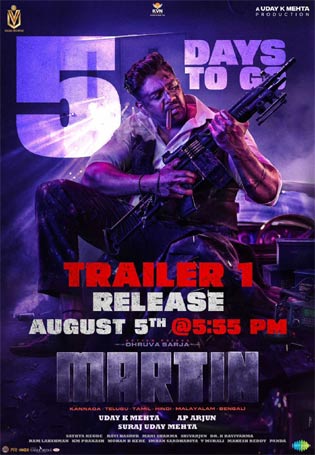 Date fixed for Dhruva Sarja "Martin" trailer release!