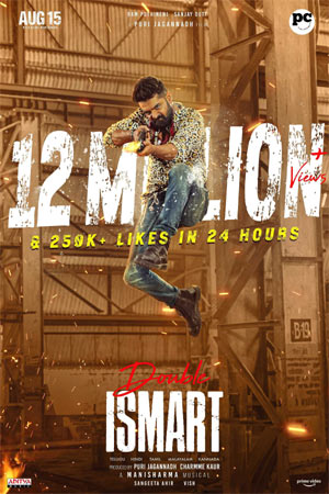 "Double Ismart" trailer with 12 million views!