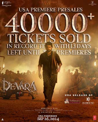 'Devara' is a storm with over 40k sales