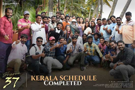 Sharwa37: Sharwa 37 has finished the Kerala schedule