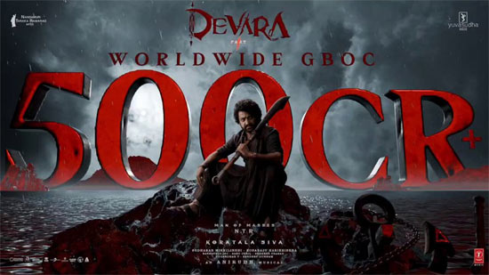 Devara: Taraka Rama's Tandavam with "Devara".. into the 500 crore club