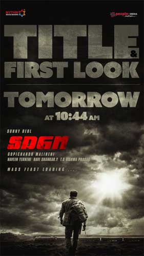 Gopichand-Sunny Deol movie title time fix for first look