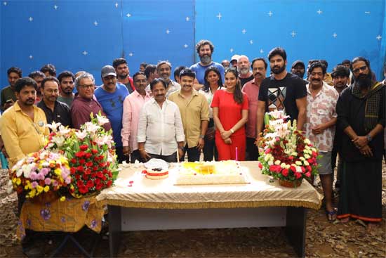 Photo Moment: Director's Birthday Celebrations on the Sets of 'Harihara Veeramallu'