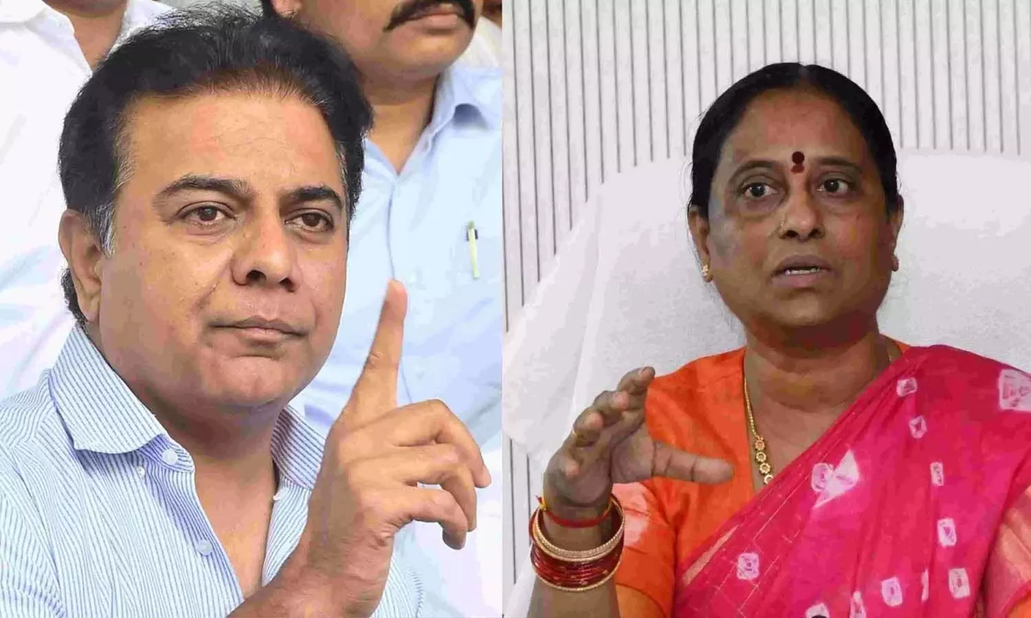 Political storm in Telangana. KTR sent legal notice to Minister Konda Surekha