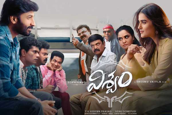 Review : Vishvam – A comedy action drama that pleases in some places!