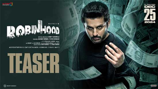 Powerful 'Robinhood' teaser.. Nithin has planned hard!