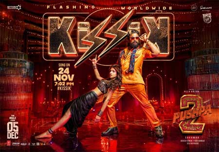 Time fix for 'Kisik' song from 'Pushpa-2'