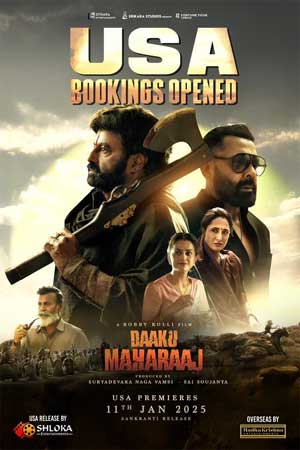 'Daku Maharaj' US bookings start! | Latest Telugu Movie News, Reviews, OTT, OTT Reviews, Ratings