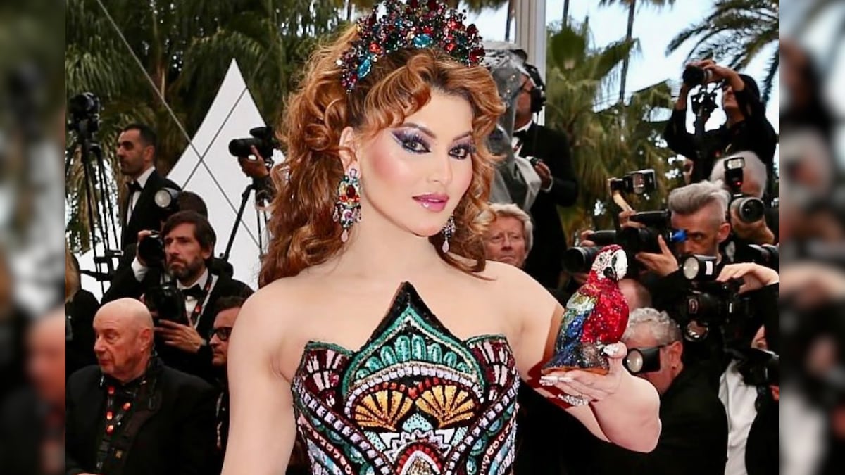 Urvashi Rautela: Urvashi Rauthela in Colorful Look ... Cannes in 2025 with Catwalk
