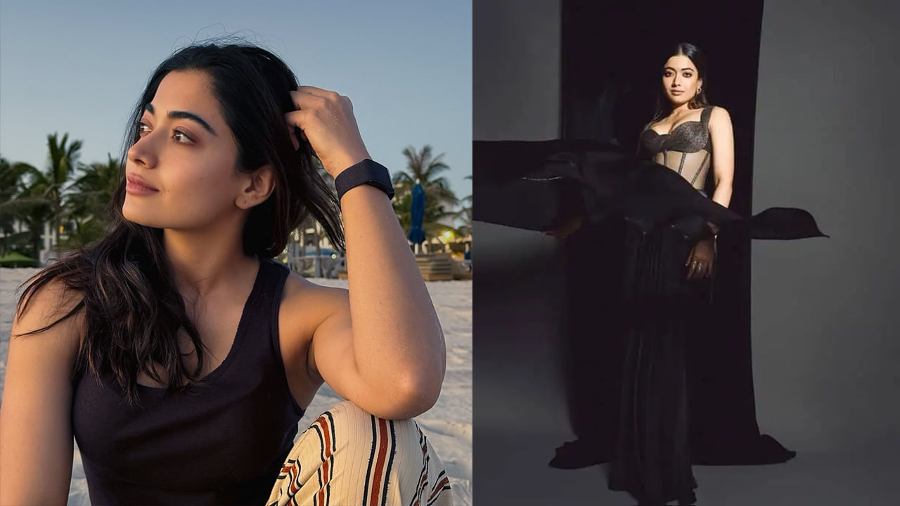 Rashmika Mandanna ₹ 92,500 Black saree goes viral.