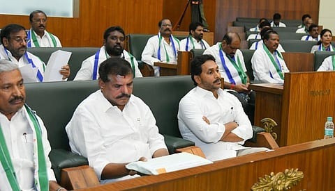 Ys Jagan Walks Out of AP Assembly YSRCP Cadre Anger Against Jagan