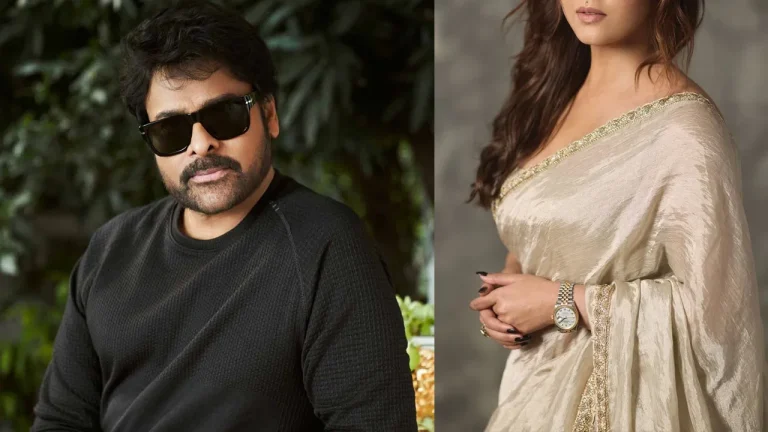 Chiranjeevi: Chiranjeevi with a daughter -aged girl