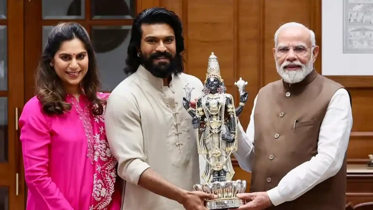Photo Second: Ram Charan, Upasana meet PM Narendra Modi following APL’s success