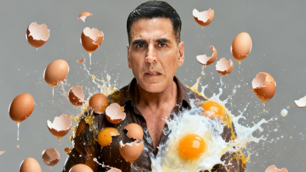 Girls attacked Akshay Kumar with 100 eggs