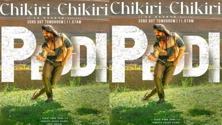 Chikiri Chikiri from Peddi: Ram Charan looks stunning in the new poster Chikiri Chikiri from Peddi: Ram Charan looks stunning in the new poster