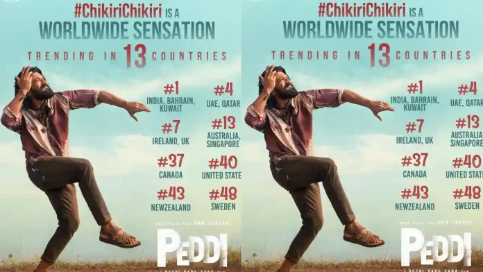 Chikiri Chikiri from Peddi is a worldwide sensation Chikiri Chikiri from Peddi is a worldwide sensation