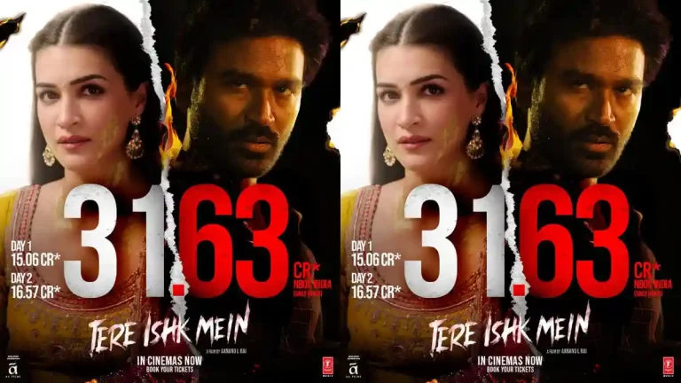 Dhanush’s Tere Ishk Mein Crosses Rs 31 Cr in Just 2 Days