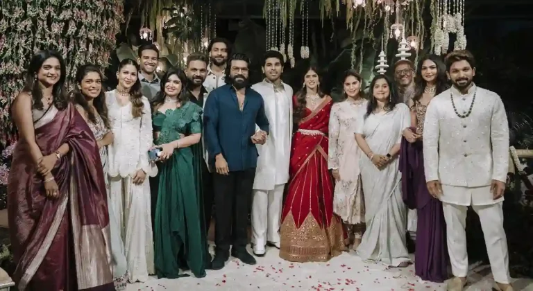 Photo Second: Allu Arjun & Ram Charan shine together at Allu Sirish’s engagement