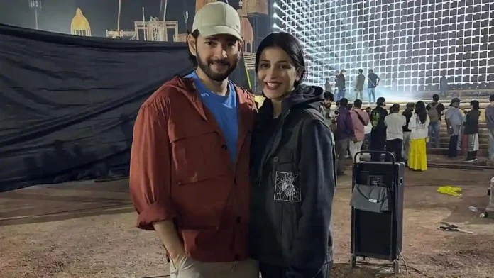 Photo Moment: Shruti Haasan’s candid capture with Mahesh Babu from Varanasi event prep