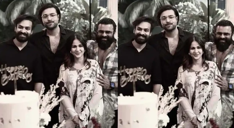 Photo Second: Sai Dharam Tej, Varun Tej, Lavanya Tripathi, & Vaisshnav Tej strike a cool pose