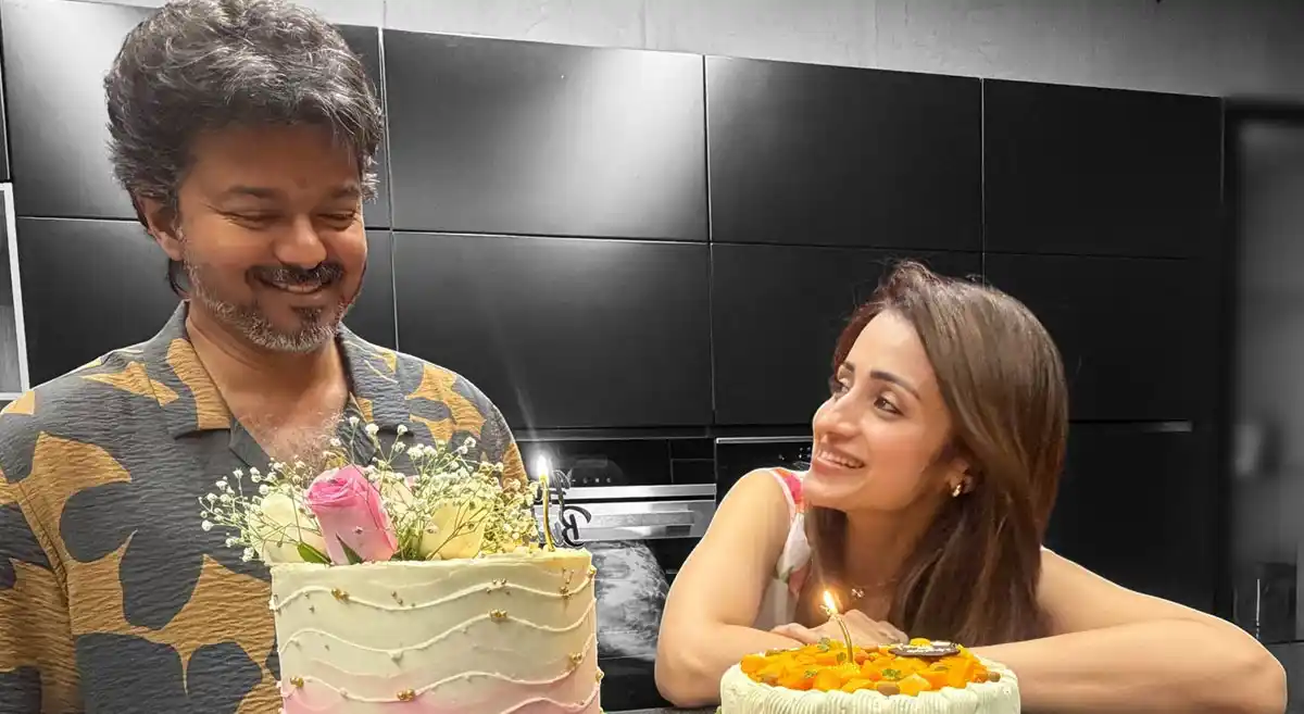 Amid rumors of a rift, Trisha’s birthday wish post for TN CM Vijay grabs eyeballs