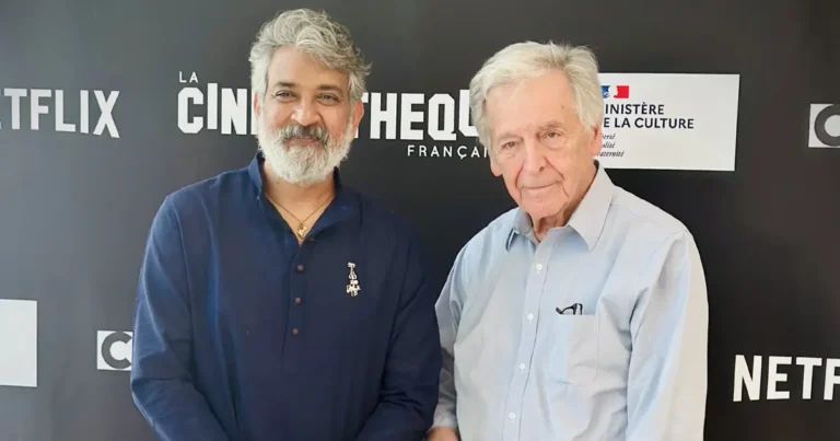 SS Rajamouli Shares Special Pic With Oscar Winner Costa Gavras:A Director’s Paris Moment
