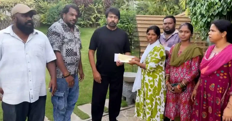 Chiranjeevi: Rs. 3 Lakh Donation to Gabbar Singh Actor