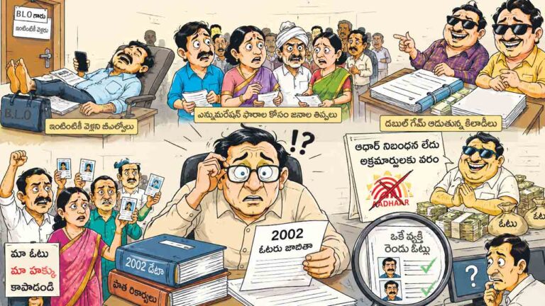 ఇంటింటికీ వెళ్లని బీఎల్వోలు.. ఎన్యుమరేషన్ ఫారాల కోసం జనం తిప్పలు