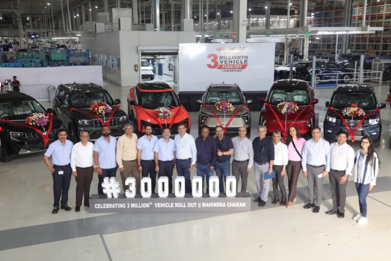 Mahindra Chakan Plant Rolls Out 3 Millionth Vehicle