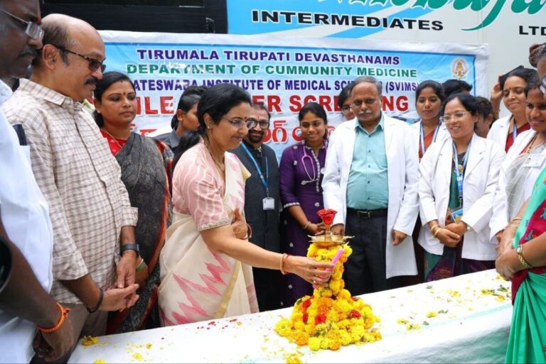 Nara Bhuvaneswari Visits Kuppam Hospital, Launches Cancer Screening Unit