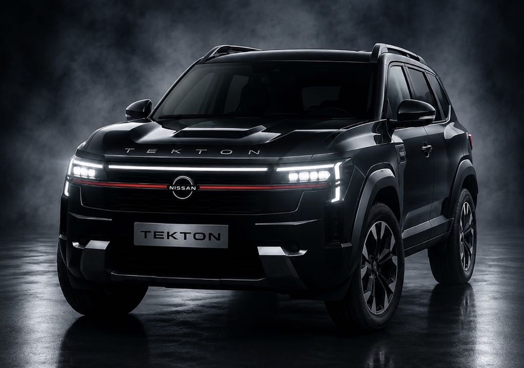Nissan Tekton: Hybrid Powertrain Skips this SUV Nissan Tekton Render