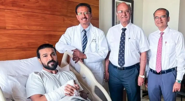 Ram Charan: Wrist Surgery Success at Ganga Hospital Ram Charan: Wrist Surgery Success at Ganga Hospital