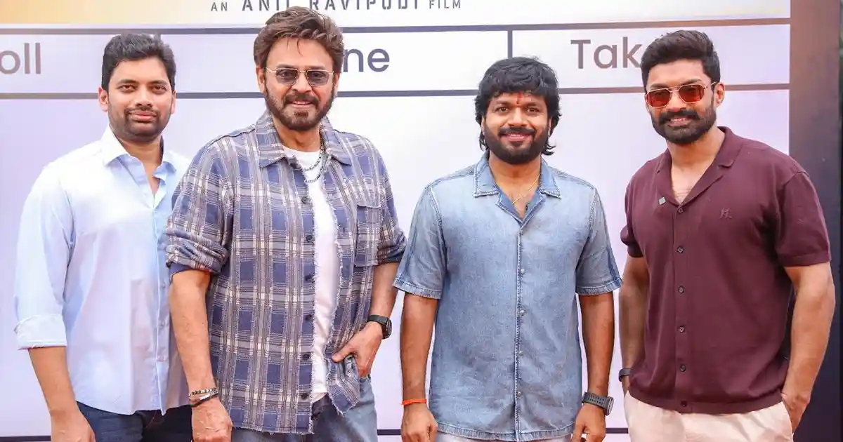 VenkyAnil5: Venkatesh Joins the Shoot of Anil Ravipudi’s Next