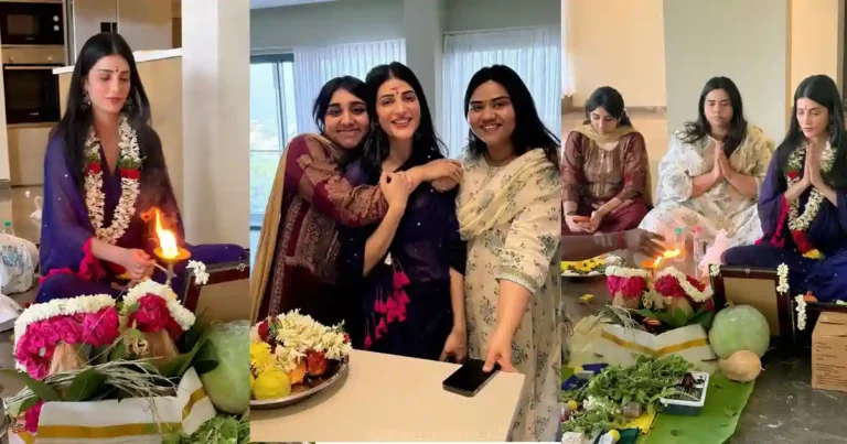 Viral Pics: Shruti Haasan Performs Housewarming Puja at Her New Chennai Home