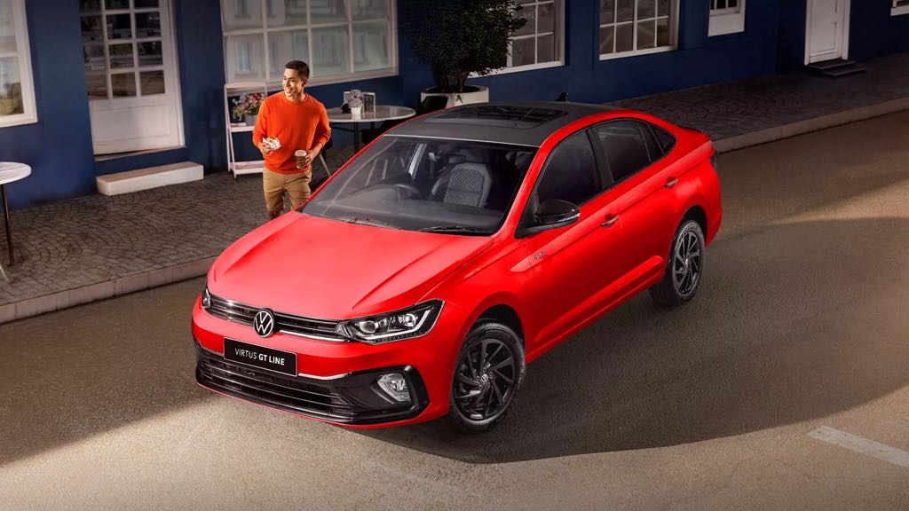 Volkswagen JSW: Strategic Talks for India Entry Volkswagen Virtus Flash Red
