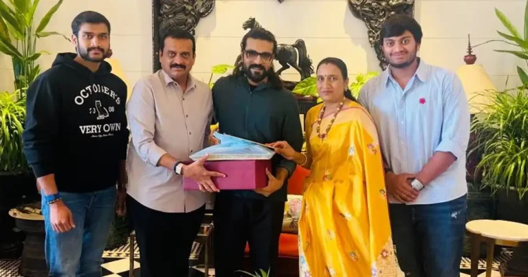 Pic Talk: Bandla Ganesh Invites Ram Charan to Daughter Janani’s Wedding