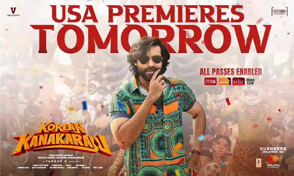Varun Tej's Korean Kanakaraju: USA Premieres Tomorrow Press Note : Varun Tej’s Korean Kanakaraju Set for Grand USA Premieres Tomorrow