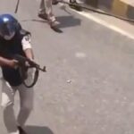 bihar-police-ak47-siwan-protest