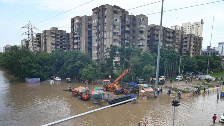Gurugram Waterlogging Sparks Public Fury Over Flooded Roads