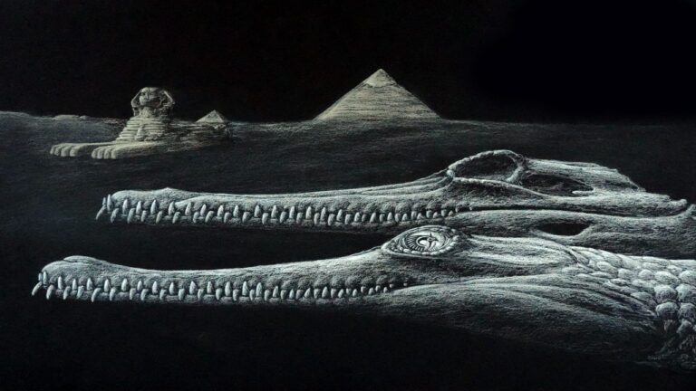 Egyptian Sphinx: Fossils Near Reveal Ancient Gharial Crocodile Egyptian Sphinx: Fossils Near Reveal Ancient Gharial Crocodile